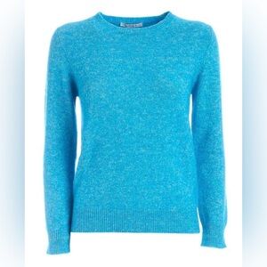 Kangra Turquoise Women's Sweater Alpaca‎ Wool Blend Crew Size Large (52)